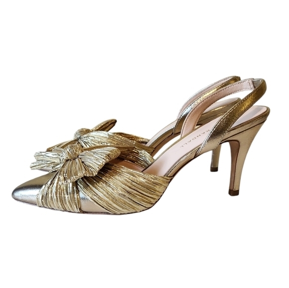 LOEFFLER RANDALL SYLVANA SLINGBACK GOLD 8 - Picture 13 of 14